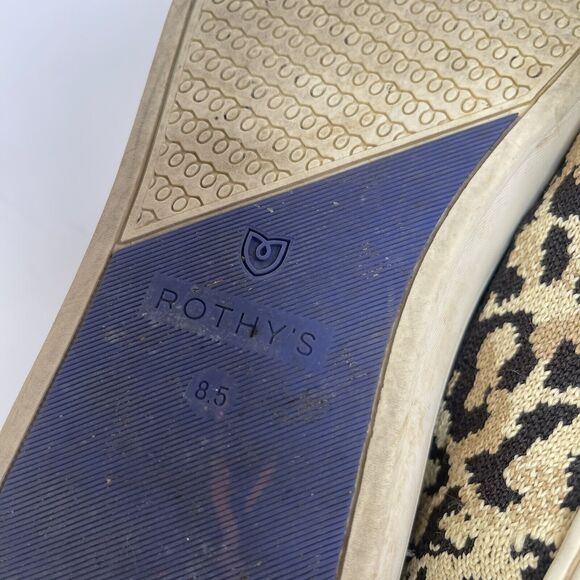 ROTHY'S Women's Camo Cat Animal Print Slip On Sneakers Shoes Flats Knit Sz 8.5 - Picture 8 of 8